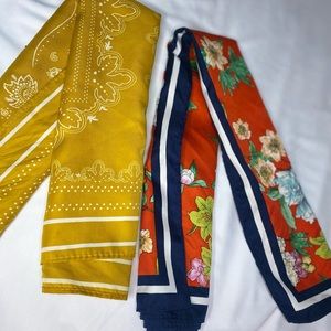 SCARVES H&M yellow and multicolor